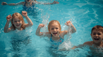 kinder im schwimmbad